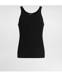 Dolce & Gabbana - Fine-Rib Slim-Fit Singlet With Tag - Lyst