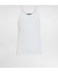Dolce & Gabbana - タンクトップ ウォッシュドリブコットン - Lyst