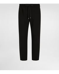 Dolce & Gabbana - Jersey Jogging Pants With Dg Patch - Lyst