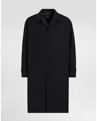 Dolce & Gabbana - Single-Breasted Wool Trench Coat - Lyst