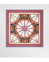 Dolce & Gabbana - Foulard 70 X 70 En Twill De Soie À Imprimé Carretto - Lyst