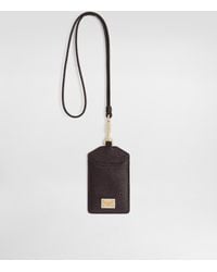Dolce & Gabbana - Dauphine Calfskin Keychain With Plate - Lyst