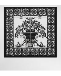Dolce & Gabbana - マヨリカプリント シルク スカーフ (70X70) - Lyst