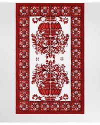 Dolce & Gabbana - Majolica-Print Terry Beach Towel - Lyst