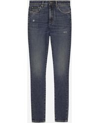 Dolce & Gabbana - Skinny Cotton Denim Audrey Jeans - Lyst