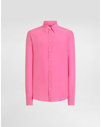 Dolce & Gabbana - Crêpe De Chine Martini Shirt - Lyst