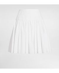 Dolce & Gabbana - Short Cotton Circle Skirt - Lyst