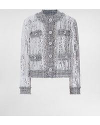 Dolce & Gabbana - Tulle Gabbana Jacket With Sequin Embroidery - Lyst