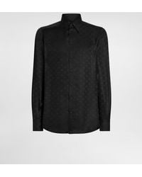 Dolce & Gabbana - Dg Logo Martini Jacquard Shirt - Lyst