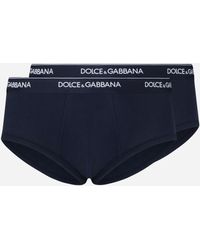 Dolce & Gabbana - Stretch Cotton Brando Briefs Two-Pack - Lyst