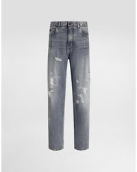 Dolce & Gabbana - Denim Trousers - Lyst