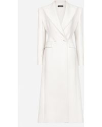 Dolce & Gabbana - Double-breasted Wool-blend Coat - Lyst
