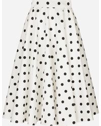 Dolce & Gabbana - Gonna Longuette A Ruota - Lyst