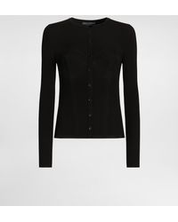 Dolce & Gabbana - Ribbed Viscose Knit Cardigan� - Lyst