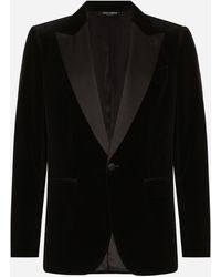Dolce & Gabbana - Velvet Tuxedo Jacket - Lyst