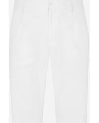 Dolce & Gabbana - バミューダパンツ ストレッチコットン Dgパッチ - Lyst