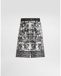 Dolce & Gabbana - マヨリカプリント デニム バミューダ ショートパンツ - Lyst