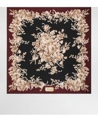 Dolce & Gabbana - 90X90 Silk Twill Scarf - Lyst