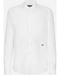 Dolce & Gabbana - シャツ マルティーニフィット リネン Dgハードウェア - Lyst