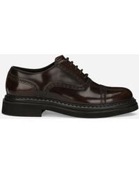 Dolce & Gabbana - Brushed Calfskin Oxfords - Lyst