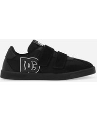 Dolce & Gabbana - Zapatilla Baja Dg Original En Piel De Becerro Con Logotipo Dg - Lyst