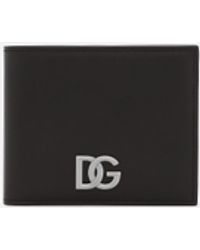 Dolce & Gabbana - Geldbörse aus Kalbsnappaleder mit DG-Logo - Lyst