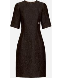 Dolce & Gabbana - Fit-And-Flare Midi Dress - Lyst