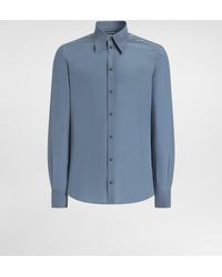 Dolce & Gabbana - Silk Crêpe De Chine Shirt - Lyst