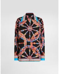 Dolce & Gabbana - Carretto-Print Poplin Hawaii Shirt - Lyst