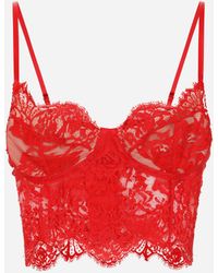Dolce & Gabbana - Top Con Reggiseno - Lyst