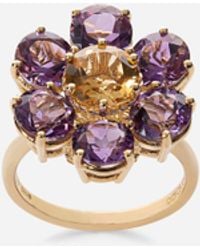 Dolce & Gabbana - Spring Ring 18-Carat And Amethysts - Lyst