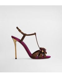 Dolce & Gabbana - Keira 2.0 Satin Sandals With Embellishments - Lyst