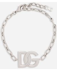 Dolce & Gabbana - Gliederarmband Mit Dg-Logo - Lyst