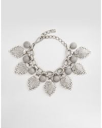 Dolce & Gabbana - Maxi-Necklace With Chain, Rhinestones Accents And Dg Logo - Lyst