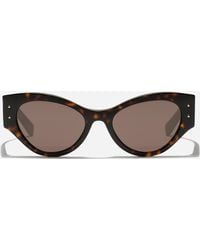 Dolce & Gabbana - Lunettes De Soleil Dg Logo Plaque - Lyst