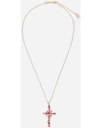 Dolce & Gabbana - Monochrome Pendant 18 Carat And Tourmalines - Lyst