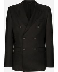 Dolce & Gabbana - Double-Breasted Wool Taormina-Fit Jacket - Lyst
