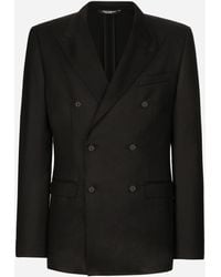 Dolce & Gabbana - Chaqueta Taormina De Lana Con Botonadura Doble - Lyst