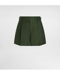 Dolce & Gabbana - Bermudas Mit Doppelter Bundfalte Aus Leinenstoff - Lyst