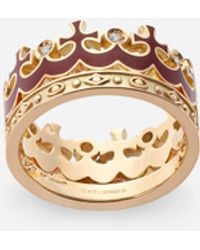 Dolce & Gabbana - 18K Royal Diamond Ring - Lyst