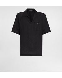 Dolce & Gabbana - Short-Sleeved Linen T-Shirt - Lyst
