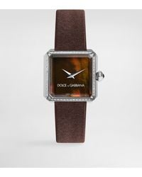 Dolce & Gabbana - Sofia Steel Watch With Colorless Diamonds - Lyst