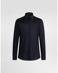 Dolce & Gabbana - Martini Silk Jersey Shirt - Lyst