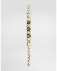 Dolce & Gabbana - Armband Eleganza 18-Karätiges Weiß- Und Gelbgold, Peridote, Granate Und Saphire - Lyst
