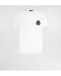 Dolce & Gabbana - Cotton T-Shirt With Heraldic Patch - Lyst