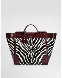 Dolce & Gabbana - Sicily Pony And Polished Alligator Handbag - Lyst