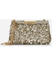 Dolce & Gabbana - Schultertasche Mit Pailletten - Lyst