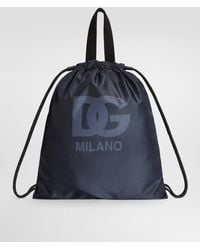 Dolce & Gabbana - Nylon Backpack With Logo - Lyst