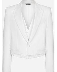 Dolce & Gabbana - Single-Breasted Sicilia-Fit Jacket With Faux Vest - Lyst