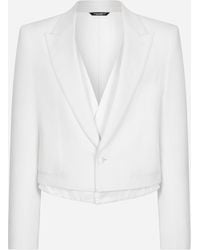 Dolce & Gabbana - Giacca Sicilia Monopetto Con Finta Gilet - Lyst